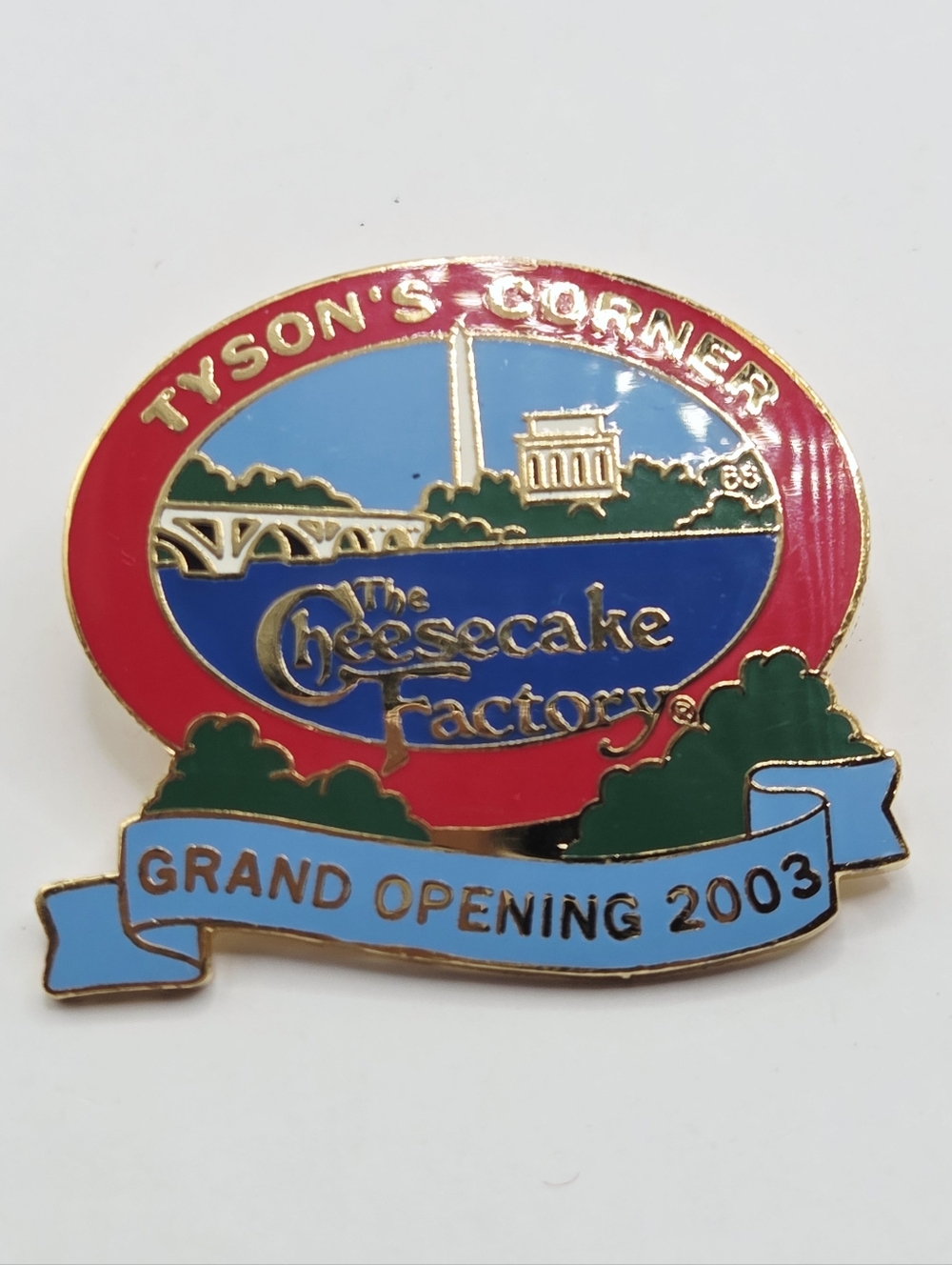 The Cheesecake Factory Tyson's Corner Virginia Grand Opening 2003 Pin